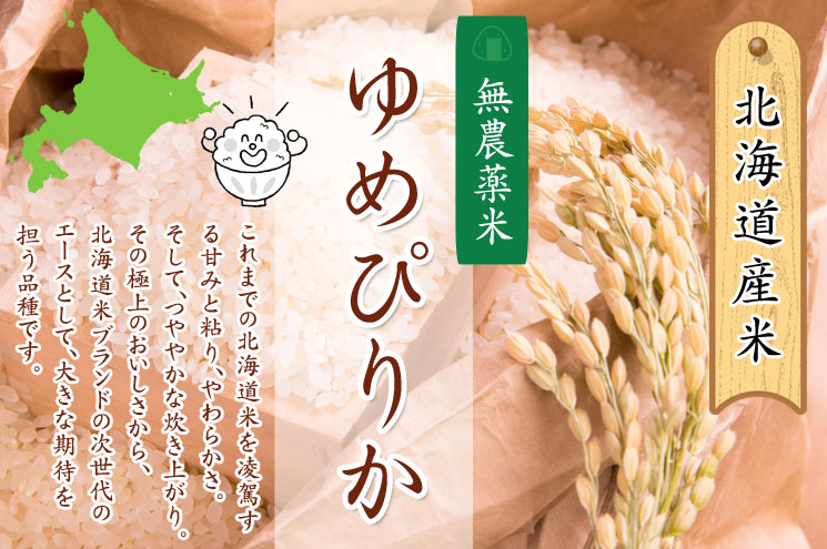 無農薬米おぼろづき 北海道産